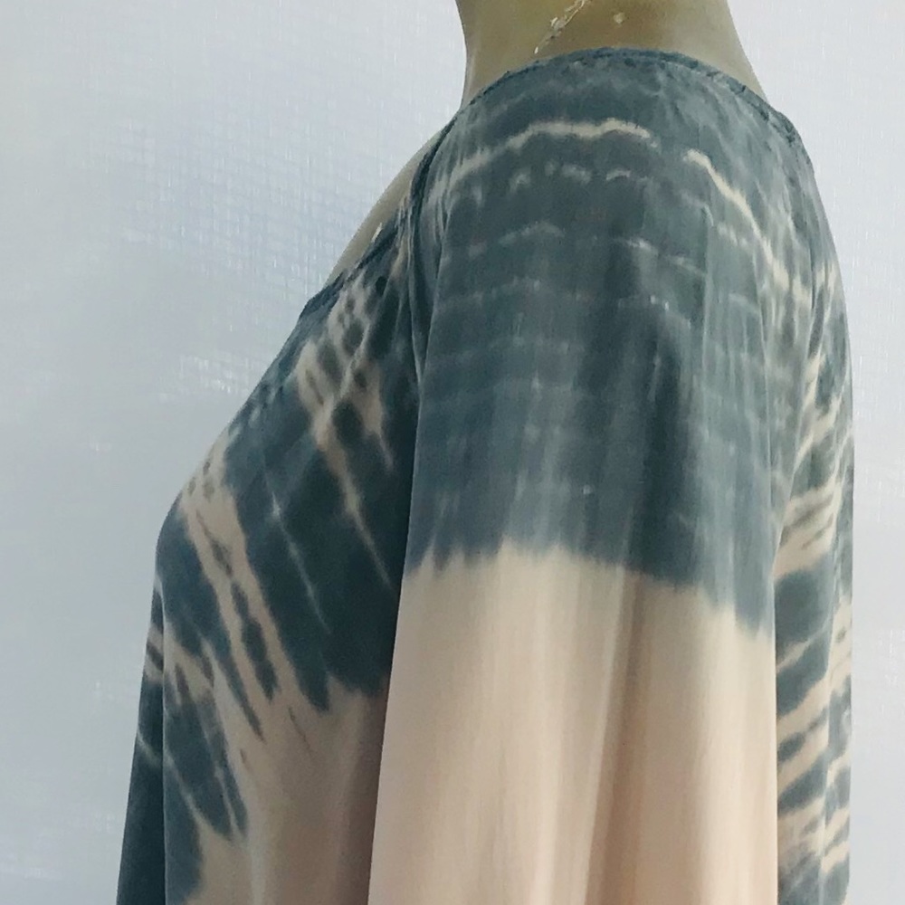 BLU MOON Boho Angel Sleeve CAFTAN Hippie Tunic TOP Small - Picture 12 of 16